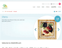 Tablet Screenshot of 24leaves.com